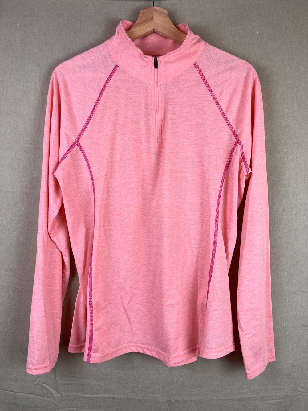 Orvis Trout Bum Coral Pink Quarter-Zip Active Top